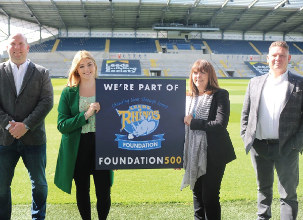 We are the first official member of the Leeds Rhinos Foundation new Foundation500 corporate donations scheme. 